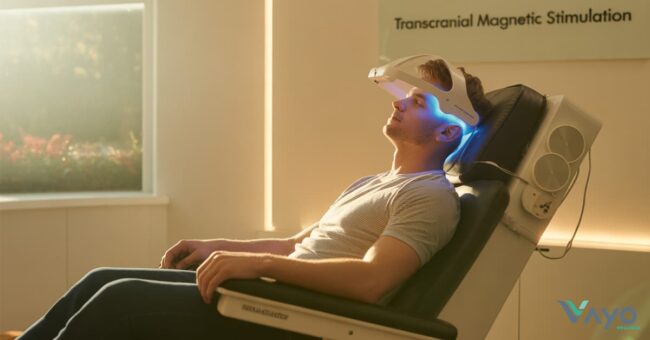 การกระตุ้นสมองด้วยคลื่นแม่เหล็ก (TMS)