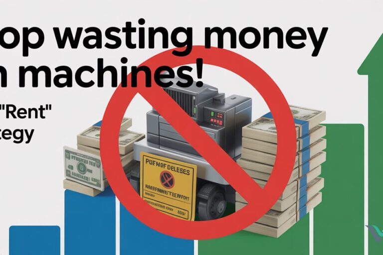 หยุดจมเงินกับเครื่องจักร กลยุทธ์เช่า งบการตลาด แซงหน้าคู่แข่ง