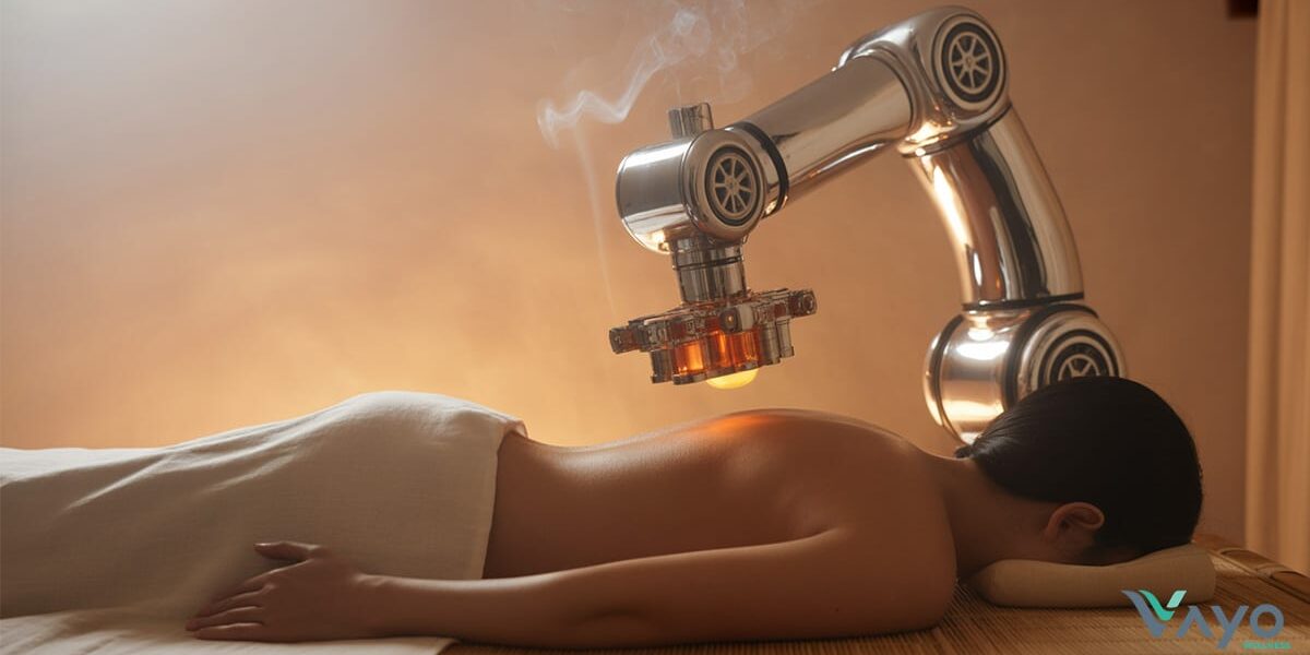 หุ่นยนต์ช่วยรมยา (Robotic Moxibustion)- การผสานภูมิปัญญาโบราณกับความแม่นยำแห่งอนาคต